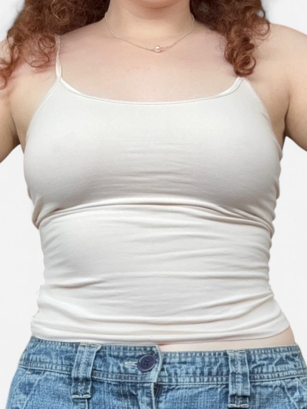 Vintage Forever 21 Heritage 21 White Cami Tank Top